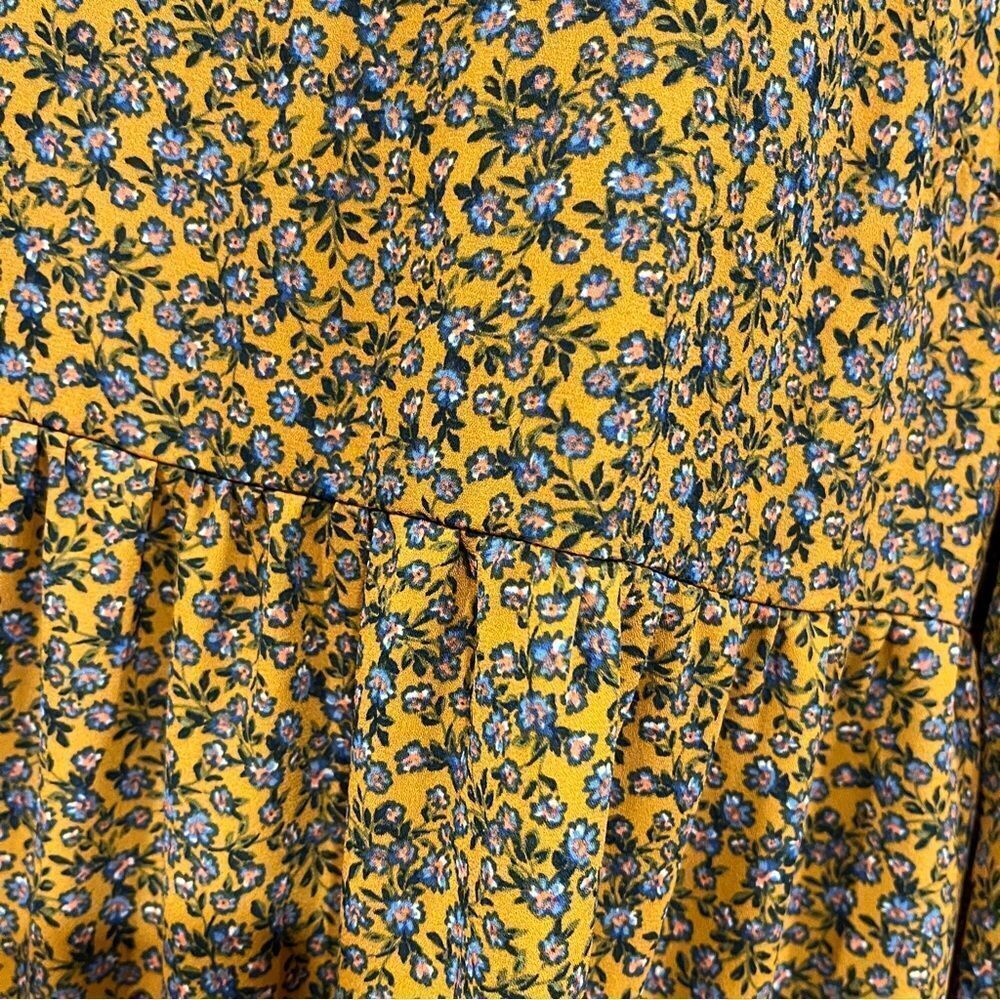 Wild Fable Floral Long Sleeve knee length Dress size M med medium - Picture 3 of 11